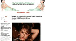 Desktop Screenshot of mynatalieportman.net